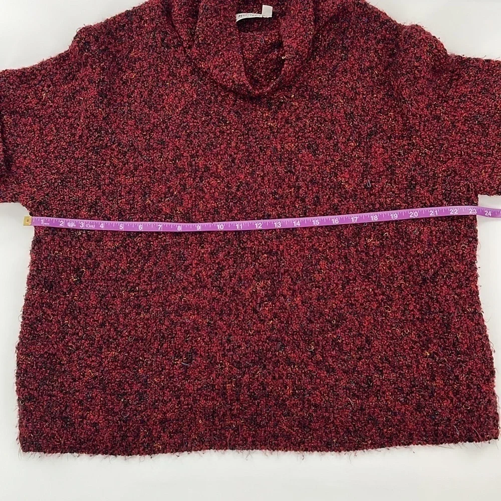 Habitat Red confetti Cowl‎ Neck Sweater Cozy Texture layering essential M/L